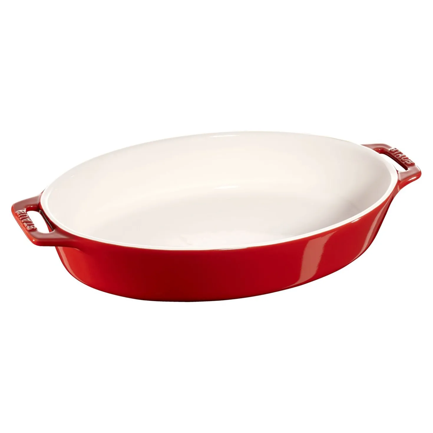 12.25 inch, Oval, Baking Dish, Cherry