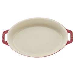 12.25 inch, Oval, Baking Dish, Cherry