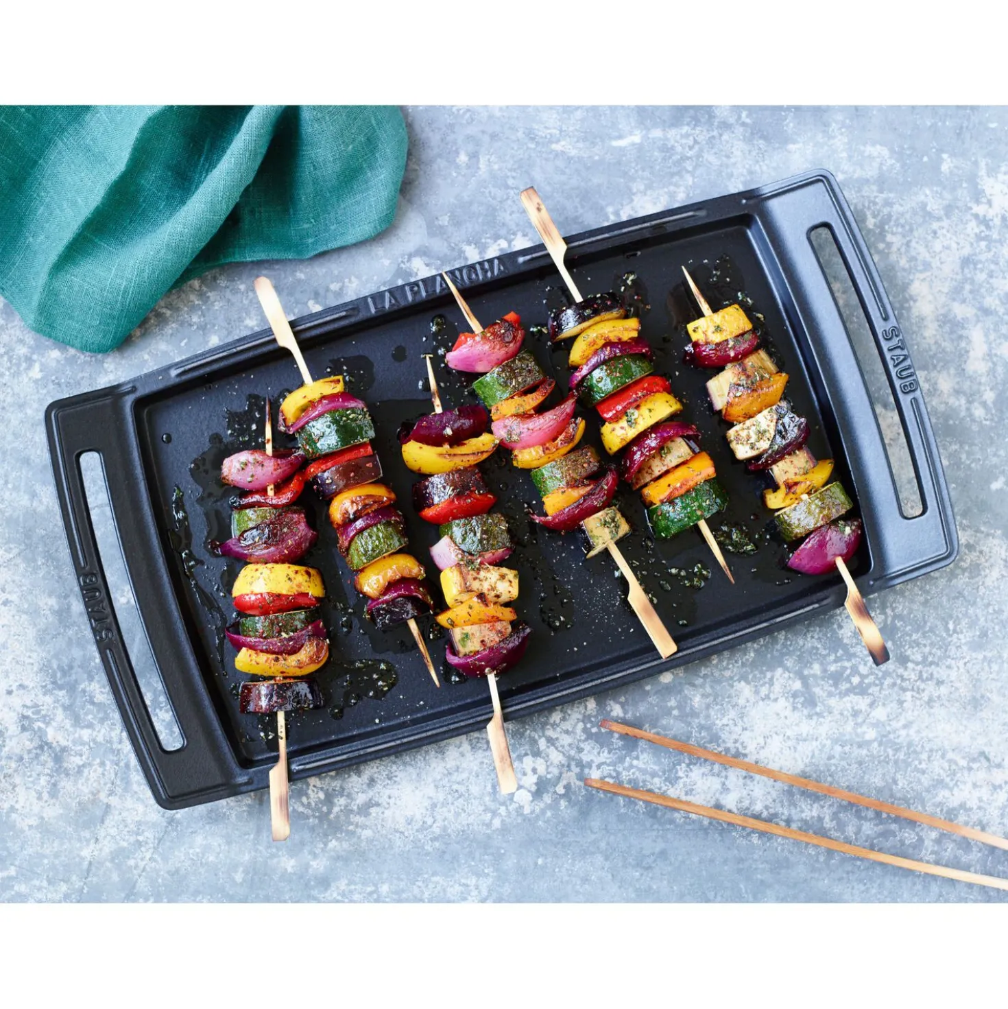 18.25 inch x 9.5-inch, Double Burner Griddle / Plancha