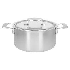 5.5 qt, 18/10 Stainless Steel, Dutch Oven With Lid