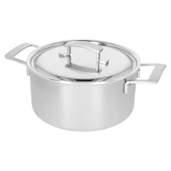 5.5 qt, 18/10 Stainless Steel, Dutch Oven With Lid