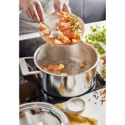 5.5 qt, 18/10 Stainless Steel, Dutch Oven With Lid