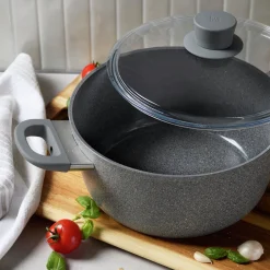4.8 qt, Aluminum, Ceramic Nonstick Dutch Oven With Lid