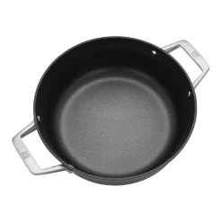 4 qt, Aluminum, Non-stick, Hard Anodized Chef's Pan