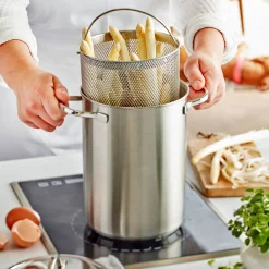 4.8 qt Asparagus/Pasta Cooker Set, 18/10 Stainless Steel