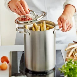 4.8 qt Asparagus/Pasta Cooker Set, 18/10 Stainless Steel