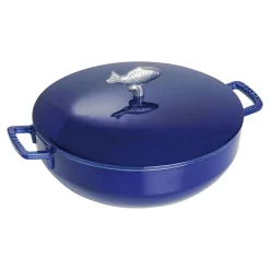 5 qt, Bouillabaisse pot, dark blue