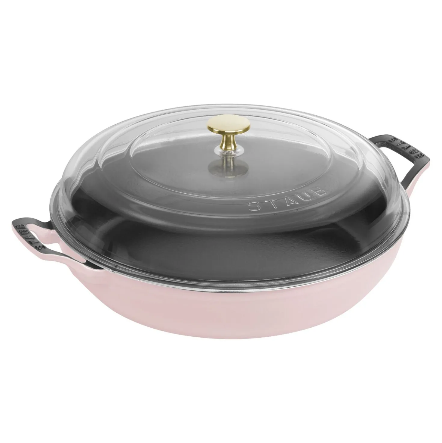 3.5 qt, Braiser With Glass Lid, Pink Peony