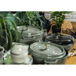 3.5 qt, Braiser With Glass Lid, Eucalyptus
