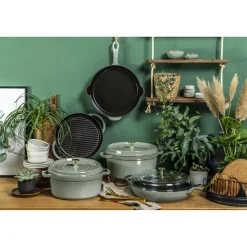 3.5 qt, Braiser With Glass Lid, Eucalyptus
