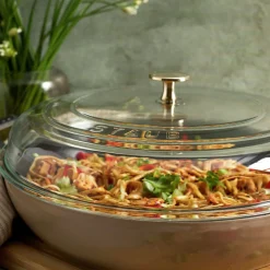 3.5 qt, Braiser With Glass Lid, Sesame