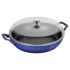 3.5 qt, Braiser With Glass Lid, Blueberry