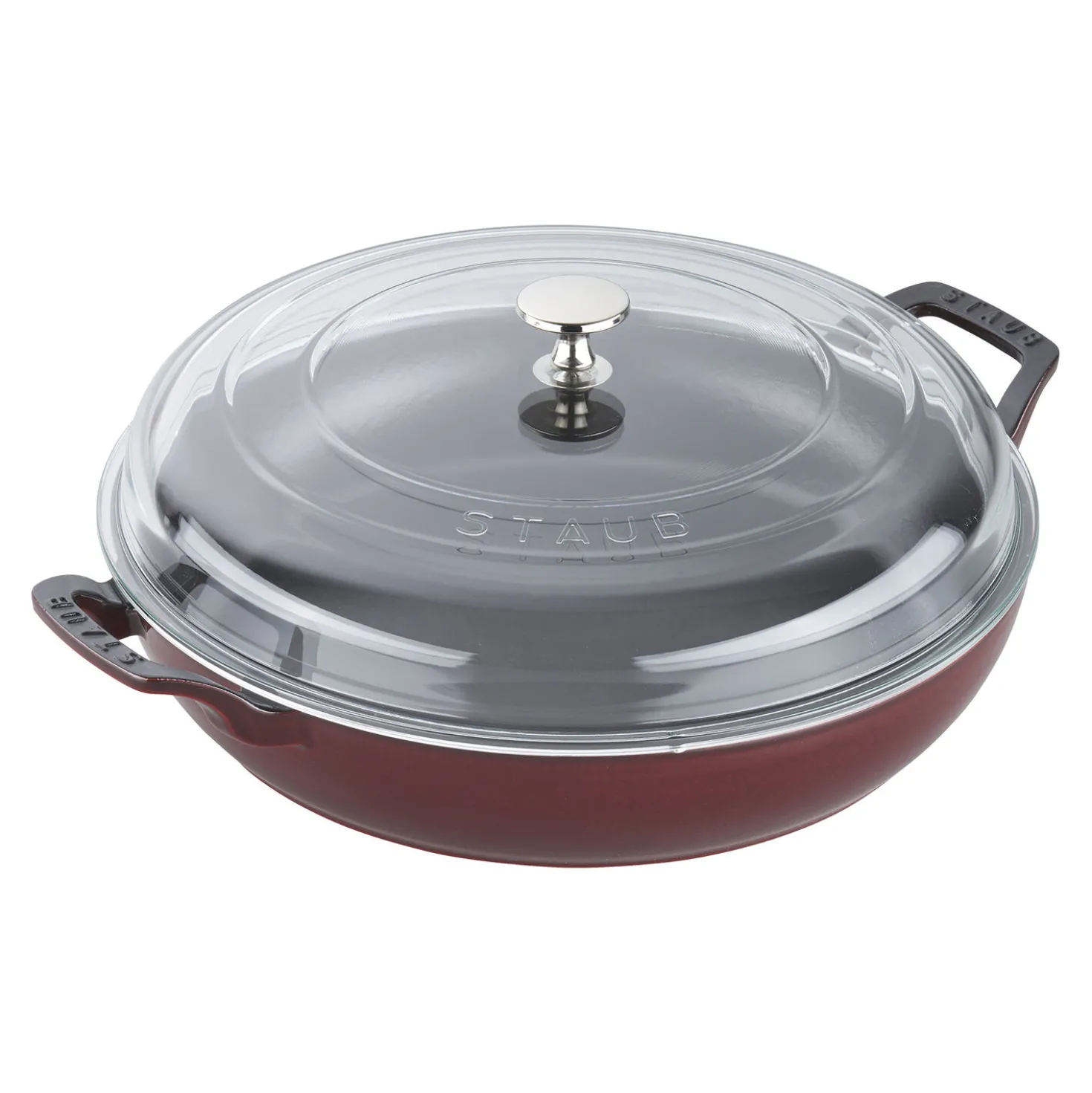 3.5 qt, Braiser With Glass Lid, Grenadine