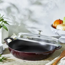 3.5 qt, Braiser With Glass Lid, Grenadine