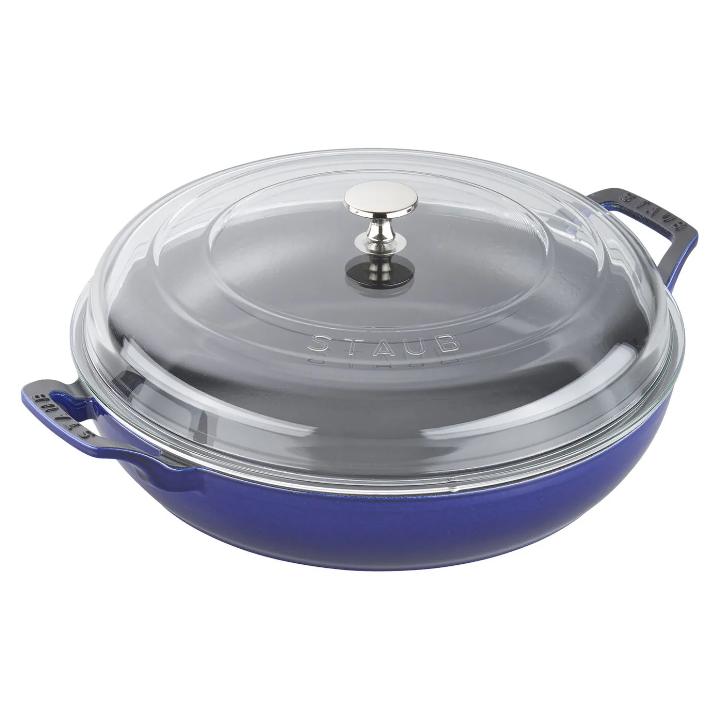 3.5 qt, Braiser With Glass Lid, Dark Blue