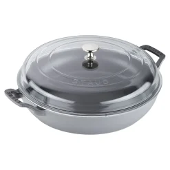 3.5 qt, Braiser With Glass Lid, Graphite Grey