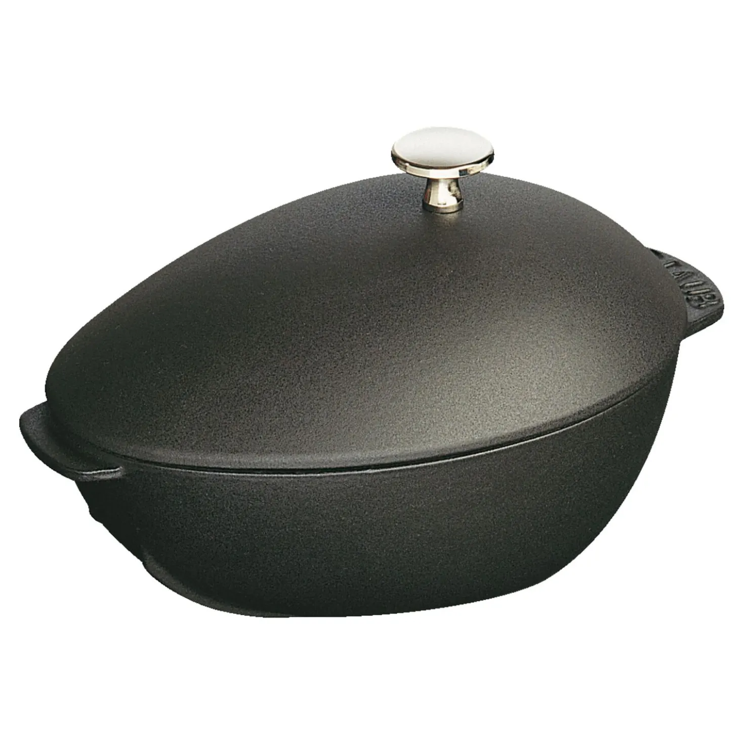 2 qt, Cast Iron, Mussel Pot, Black Matte