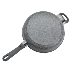 3.9 qt Ceramic Nonstick Saut&eacute; Pan With Lid And Helper Handle, Aluminum
