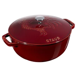 3.75 qt, Essential French Oven Rooster Lid, grenadine