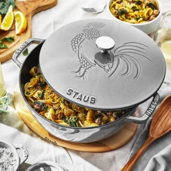 3.75 qt, Essential French Oven Rooster Lid, graphite grey