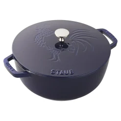 3.75 qt, Essential French Oven Rooster Lid, dark blue