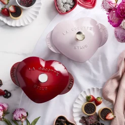 1.75 qt, Heart, Dutch Oven, Pink Peony