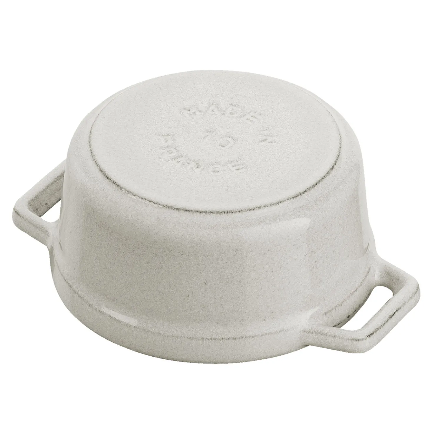 0.275 qt, Mini Round Dutch Oven, white truffle