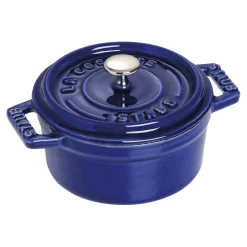 0.275 qt, Mini Round Dutch Oven, dark blue