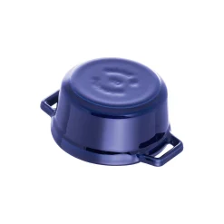 0.275 qt, Mini Round Dutch Oven, dark blue