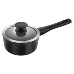 1.5 qt Nonstick Saucepan With Lid, Aluminum