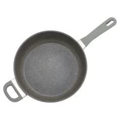 3.9 qt Nonstick Saut&eacute; Pan With Lid And Helper Handle, Aluminum