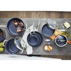 3 qt, Non-stick, Stainless Steel Ceramic Saucepan