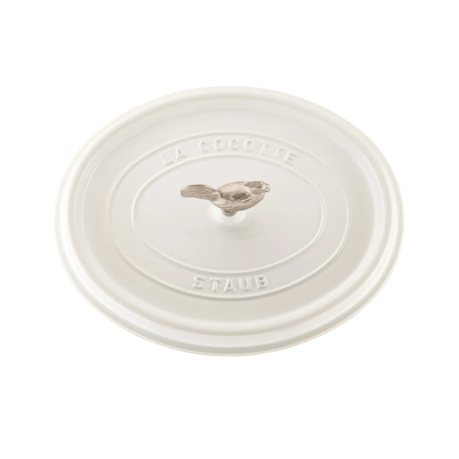 5.75 qt, Oval, Coq Au Vin Dutch Oven, Pure-white
