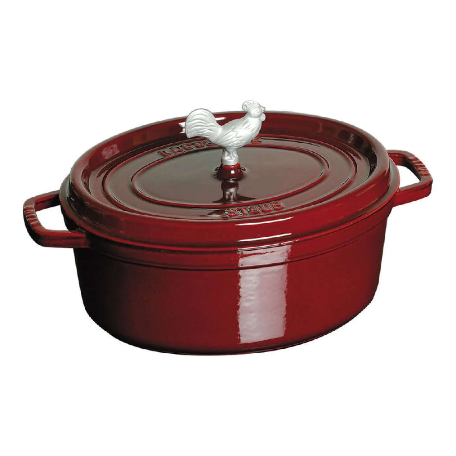5.75 qt, Oval, Coq Au Vin Dutch Oven, Grenadine