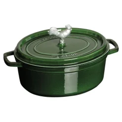 5.75 qt, Oval, Coq Au Vin Dutch Oven, Basil