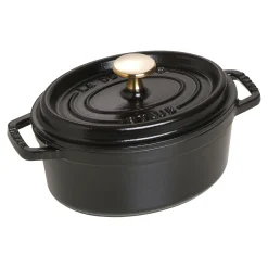 1.1 qt, Oval, Dutch Oven, Black Matte