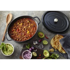 1.1 qt, Oval, Dutch Oven, Black Matte