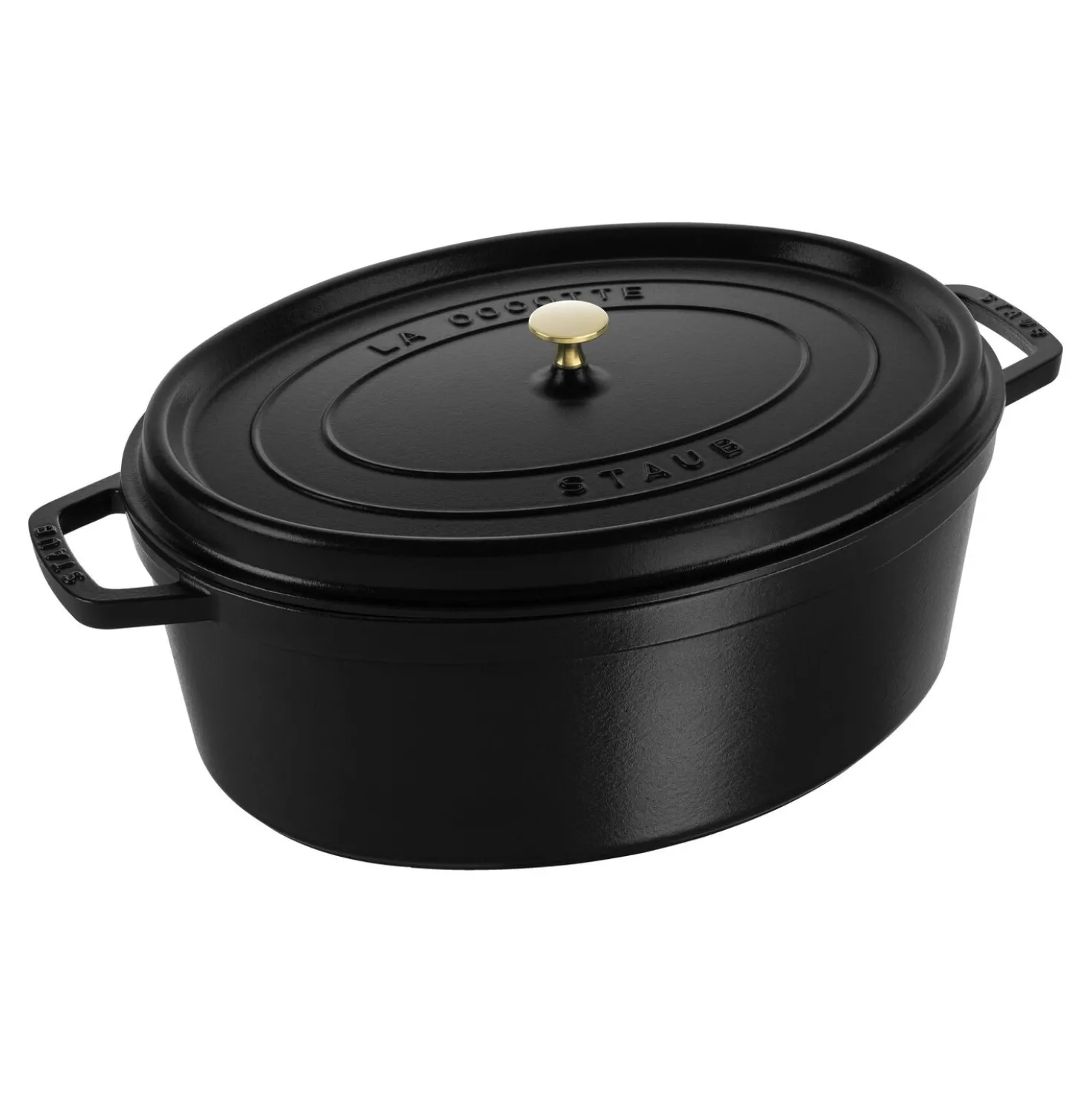 7 qt, Oval, Dutch Oven, Black Matte - Factory Second