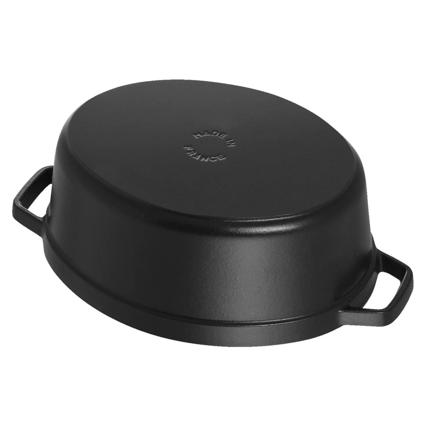 7 qt, Oval, Dutch Oven, Black Matte - Factory Second
