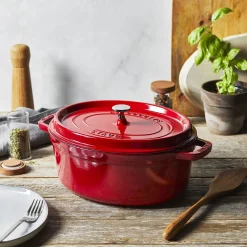 5.75 qt, Oval, Dutch Oven, Cherry