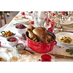 5.75 qt, Oval, Dutch Oven, Cherry - Factory Second