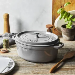 5.75 qt, Oval, Dutch Oven, Graphite Grey