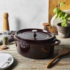 5.75 qt, Oval, Dutch Oven, Grenadine