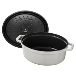 5.75 qt, Oval, Dutch Oven, White Truffle