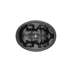 1.1 qt, Oval, Pig Dutch Oven, Graphite Grey