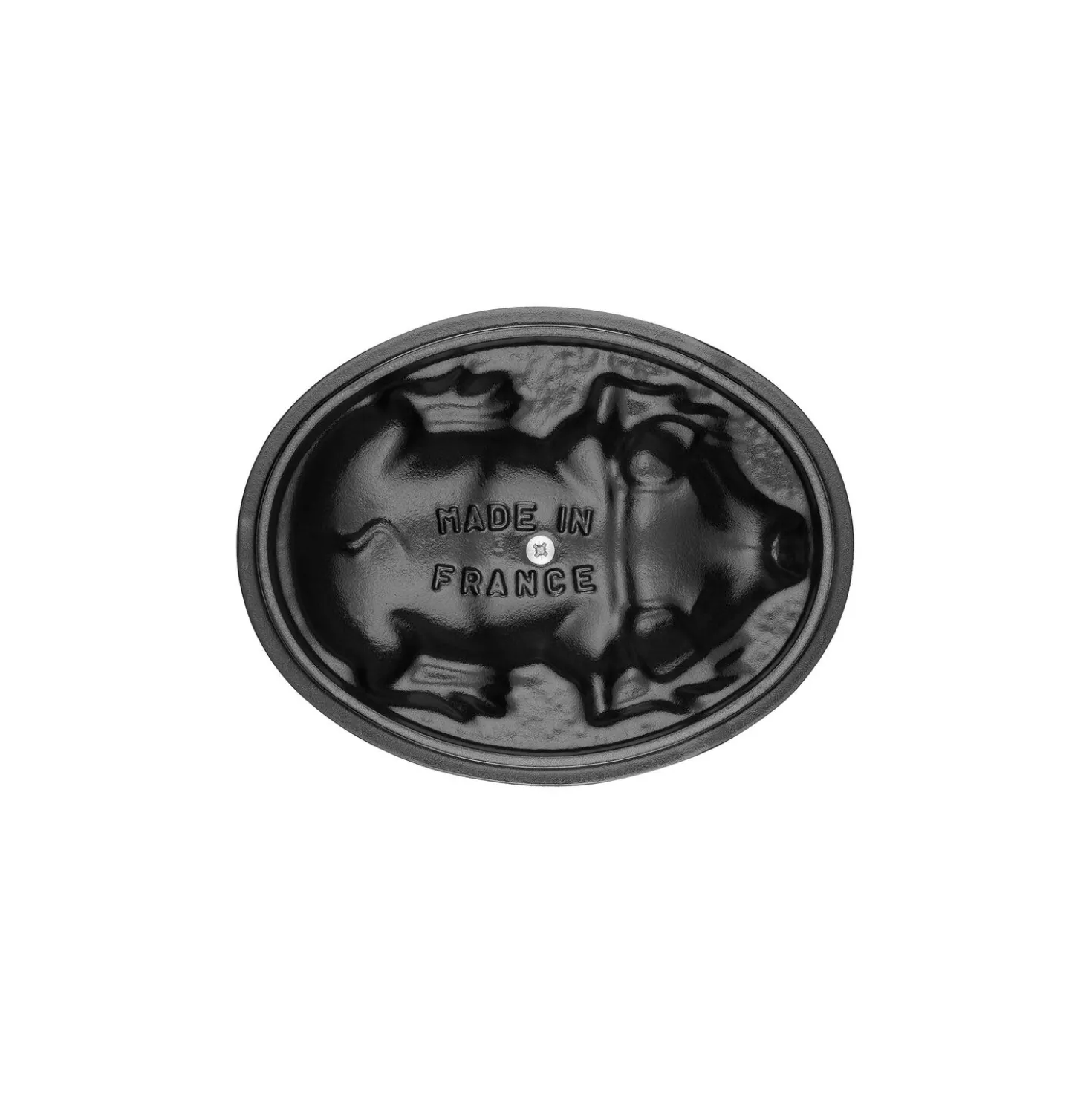 1.1 qt, Oval, Pig Dutch Oven, Graphite Grey
