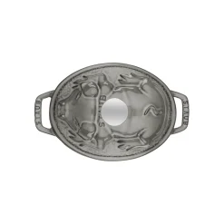 1.1 qt, Oval, Pig Dutch Oven, Graphite Grey