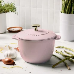 1.5 qt, Petite French Oven, Pink Peony