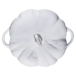 3.5 qt, Pumpkin, Dutch Oven With Stainless Steel Knob, Pure-white