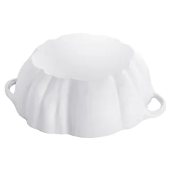 3.5 qt, Pumpkin, Dutch Oven With Stainless Steel Knob, Pure-white